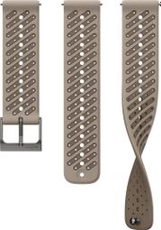 Bracelet de Montre Suunto Athletic 8 Silicone 22mm S+M Beige Gris Trail