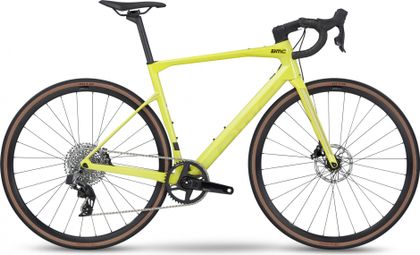 Bmc roadmachine x two racefiets sram rival etap axs 12s 700 mm lime geel 2023