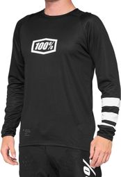 Children's 100% R-Core Long Sleeve Jersey Black/White