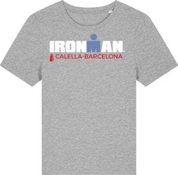 Maglietta a maniche corte grigia Ironman Barcelona Uomo