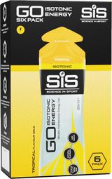 SIS Go Isotonic Energy Gels - Tropical - 6 x 60 ml