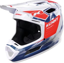Kenny Prolight Graphic Blood Integral Helm Wit/Blauw