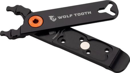 Wolf Tooth Pack Pliers - Master Link Combo Pliers (4 Functies) Zwart Oranje