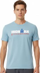 Ironman Barcelona Heren Hemelsblauw Korte Mouw T-Shirt