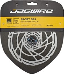 Disque de frein jagwire sport sr1 6 trous 180 mm argent