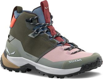 Botas trekking mujer Salewa Puez 2 Mid Powertex Khaki/Rose