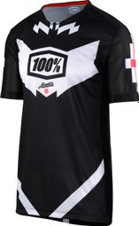 100% Airmatic Jeronimo Short Sleeves Jersey Schwarz Weiß