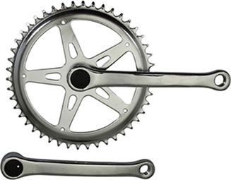 PEDALIER CITY P2R MANIVELLES ACIER 170mm PLATEAU 46D. CHAINE 2.38 (3-32 )