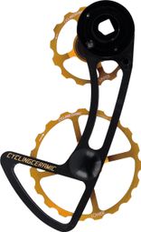 CyclingCeramic Oversized Derailleur Cage 14/19T for Sram Rival/Force/Red eTap AXS 12S Derailleur Gold