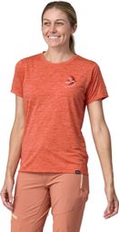 Camiseta Patagonia Mujer Cap Cool Daily Graphic Lands Naranja