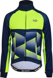 Veste vélo thermique CUB COLD bleu/jaune