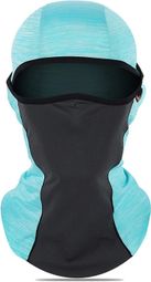 Cachecou Masque Solaire Soie Glacée Protection Totale Eté Bleu