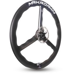 Paire de roues carbone route triathlon TT – MaKadamm leads disc xpremium à pneus – 686gr la roue – centerlock – axe 12x100