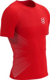 Maillot Manches Courtes Compressport Performance SS Tshirt M Rouge