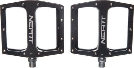 Pair of Flat Pedals Neatt Attack V2 XL 11 Pins Black