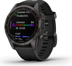Reloj deportivo Garmin Fenix 7S Sapphire Solar titanio - Gris carbón