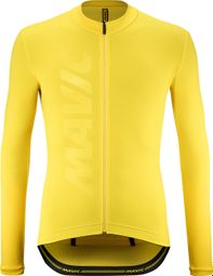 Mavic Aksium Thermo Yellow long sleeve jersey