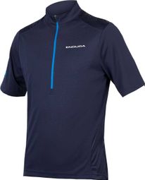 Endura - Hummvee - Kurzärmliges Jersey mit Reißverschluss in Navy Blue