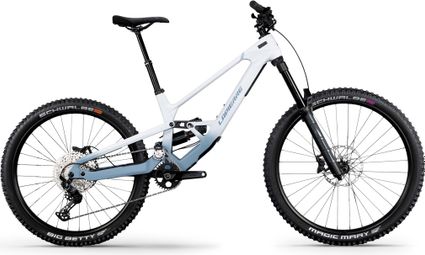 VTT Tout Suspendu Lapierre Spicy CF 6.9 Shimano 12V (29/27.5") Blanc/Bleu Mat 2025