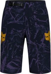 Fox Ranger Image Print Purple Men's Shorts