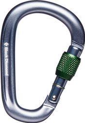 Black Diamond Pearlock Screwgate Carabiner Grey