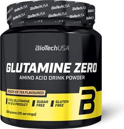 Glutamine Zéro (300g) - Biotech Usa - Ice Tea Pêche -  Glutamine