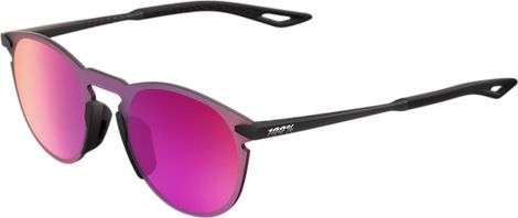 Gafas 100% Legere Round Soft Tact Negro-Morado Espejo
