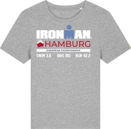 Maglietta a maniche corte grigia Ironman Hamburg Uomo