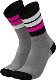 Chaussettes Incylence Merino Light Strive Gris/Rose