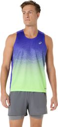 Asics Road Fade tanktop paars/groen voor heren