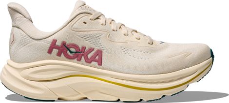 Hoka Clifton 10 Beige/Pink Women's Running Shoes