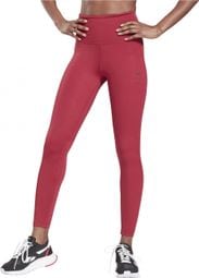 Reebok Lux Perform Womens Long Tights Red