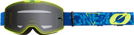 O'Neal B-20 Strain V.22 Blauw/Geel bril - Grijs scherm