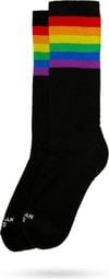 Rainbow Pride Black - Chaussettes Sport Coton Performance