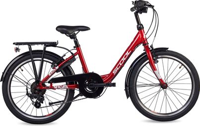 S’COOL chiX  vélo enfant  6 vitesses  Rouge/Blanc