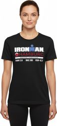 Ironman Hamburg Zwart Vrouwen T-Shirt met Korte Mouwen