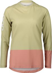 Camiseta de manga larga Poc MTB Pure para mujer Rosa/Verde