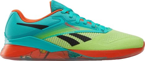 Reebok Nano X4 Cross Training Shoes Blue/Green/Orange