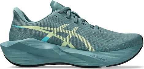 Zapatillas de running Asics Novablast 6 azul/amarillo para hombre. EMBARGO 01/07/2026