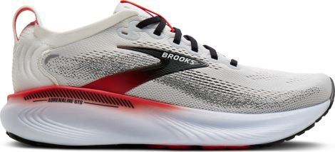 Brooks Adrenaline GTS 25 Running Shoes, White/Red, Men's