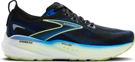 Brooks Glycerin GTS 22 Scarpe da corsa Nero/Blu/Giallo Uomo