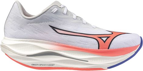 Mizuno Wave Rebellion Flash 3 Dames Hardloopschoenen Wit/Roze