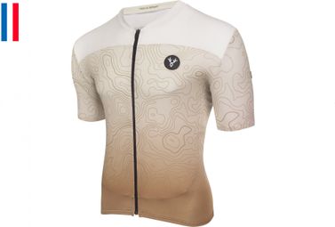 LeBram Grand Ballon Short Sleeve Jersey Sand Beige Fitted