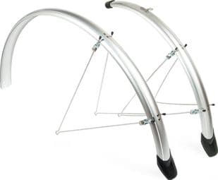 Jeu de garde-boue Eurofender Elegance 28  x 46 mm - argent