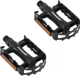 Paar Massi M610 Aluminium Flat Pedals Schwarz