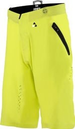 Pantaloncini corti al 100% con fodera al neon giallo