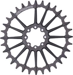 Garbaruk Rond Direct Mount 8 Schroef MTB Kettingblad voor Sram 3mm Offset Crankset Zwart