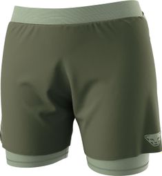 Dynafit Alpine Pro Khaki Women's 2-in-1 shorts