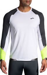 Brooks Run Visible Camiseta de manga larga reflectante Blanco Amarillo S