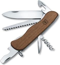 Victorinox Forester Wood Noyer - Couteau Suisse 111 mm - 10 Fonctions